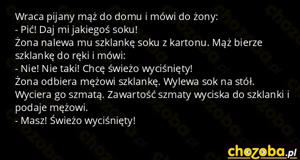 Sok świeżo wyciśnięty