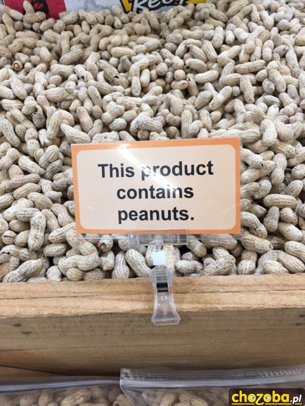 Produkt zawiera orzeszki
