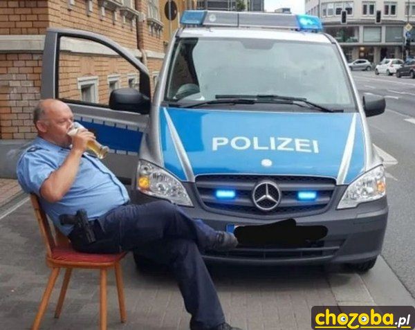 Policjant na przerwie