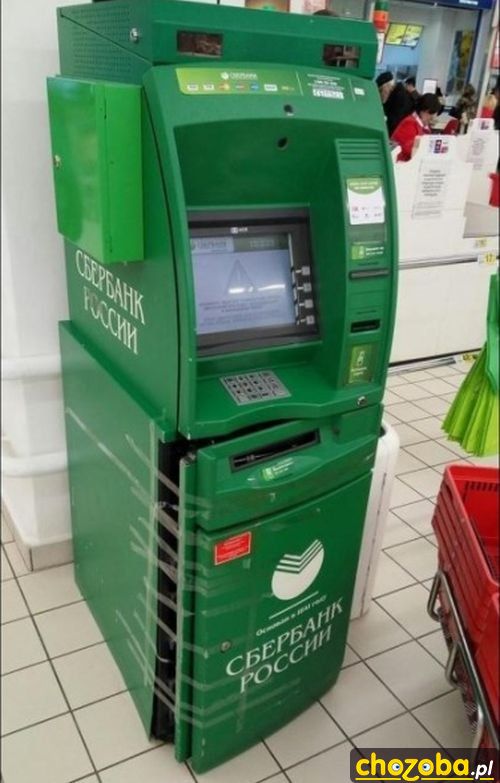 Naprawiony bankomat