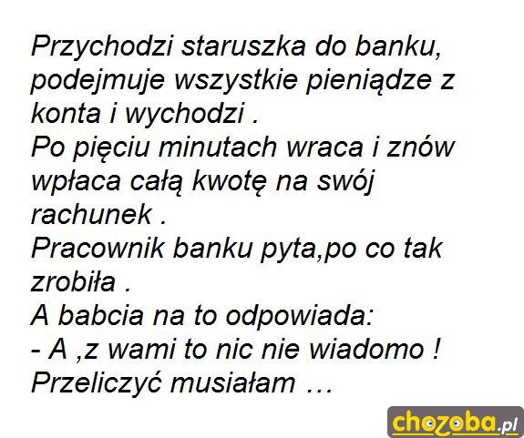 Podejrzliwa babcia