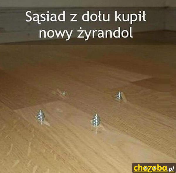 Nowy żyrandol