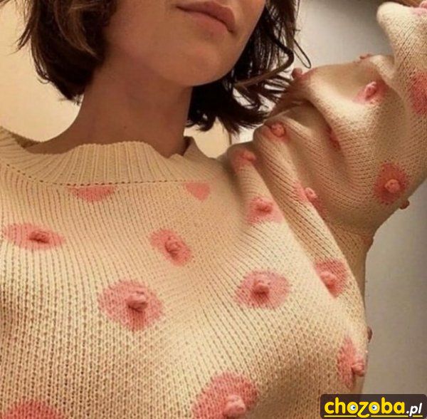 Sweter z sutkami