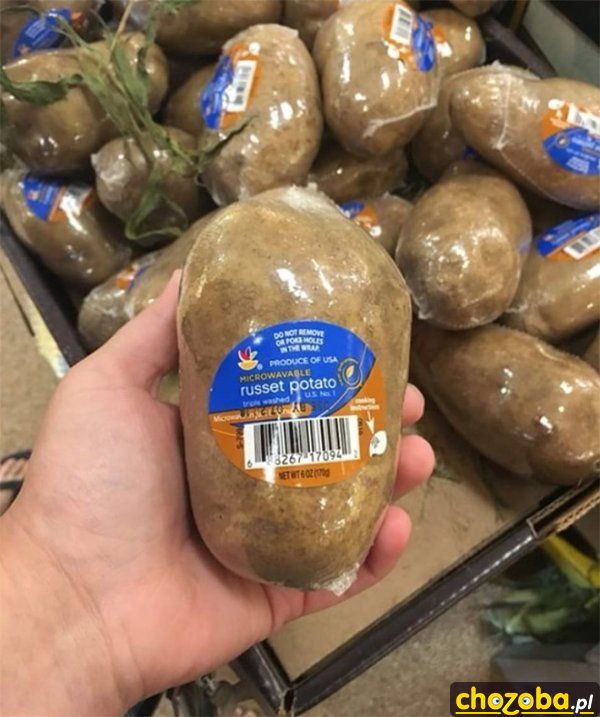 Zafoliowane ziemniaki