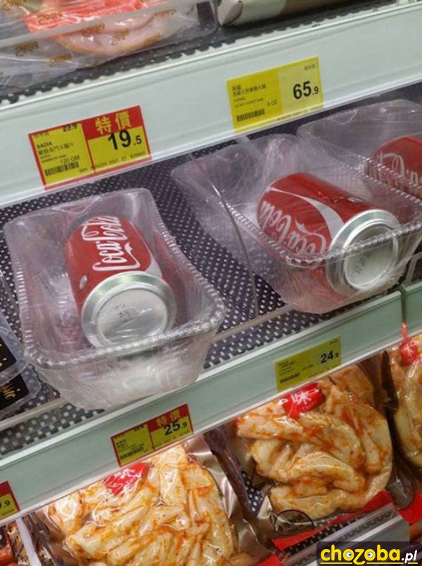 Cola w paczkach
