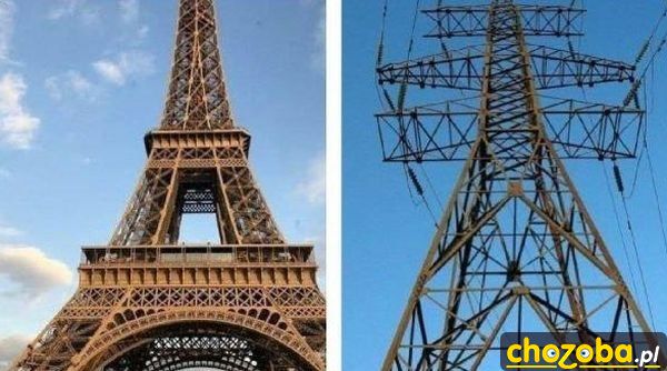 Wieża Eiffla we Francji i w Rosji