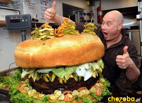 Duży hamburger