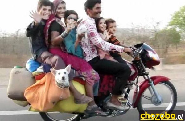 Rodzina na motorze