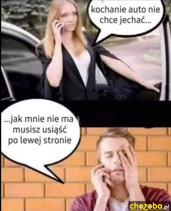 Baba w samochodzie