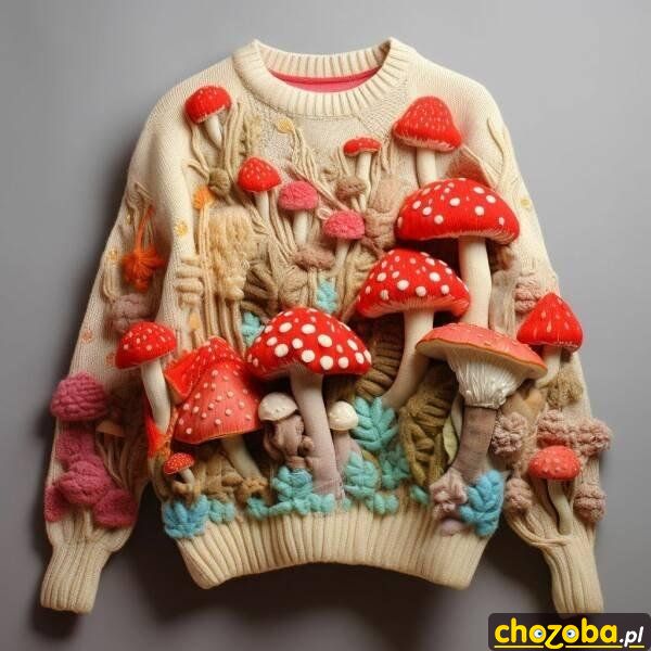 Grzybowy sweter