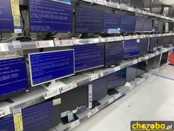 Blue screen