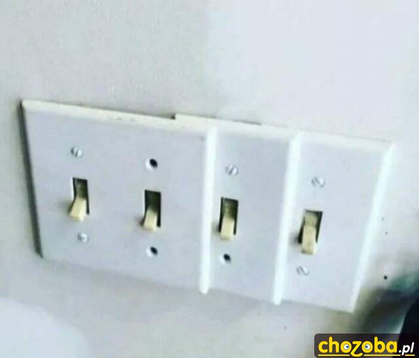 Duże zagęszczenie włączników