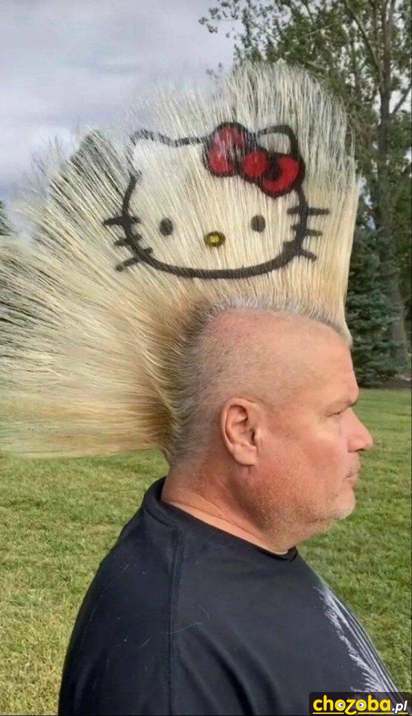 Fryzura Hello Kitty