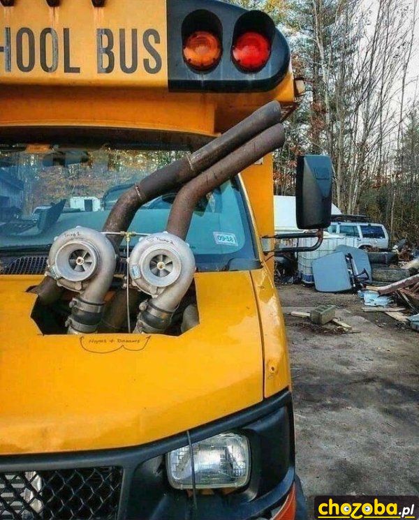 Autobus szkolny po tuningu
