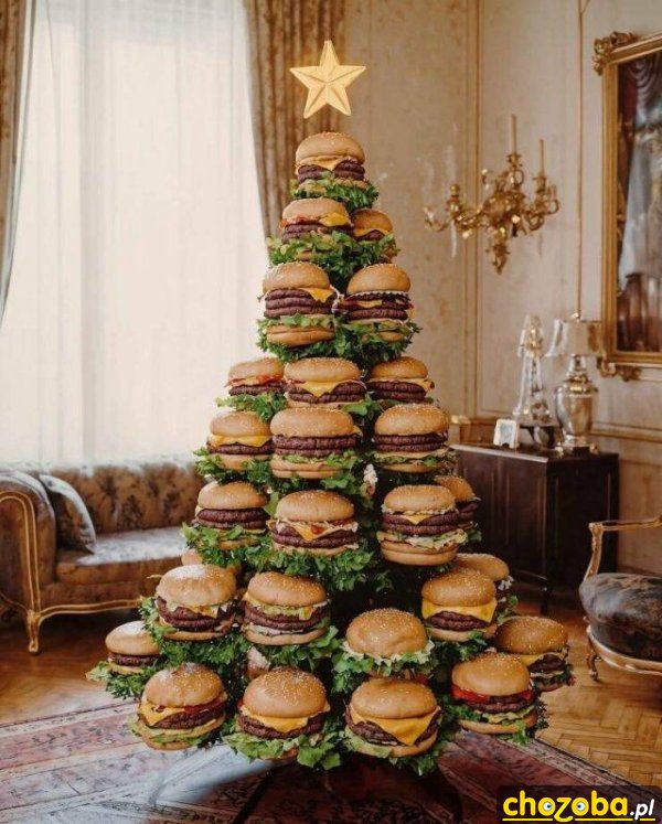 Hamburgerowa choinka
