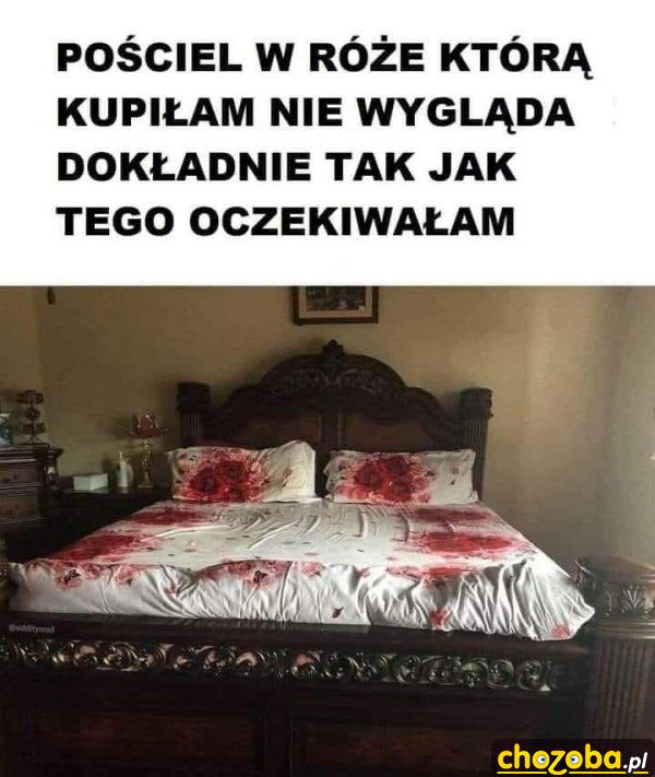 Pościel w róże