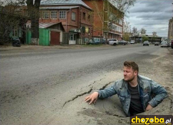 Dziura w drodze