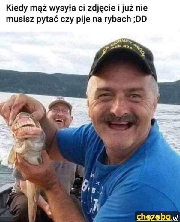 Mąż na rybach
