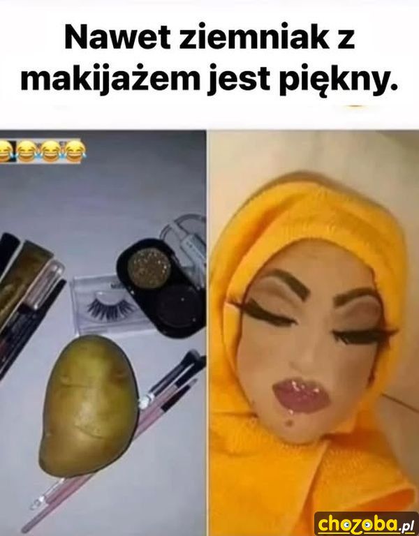 Ziemniak z makijażem