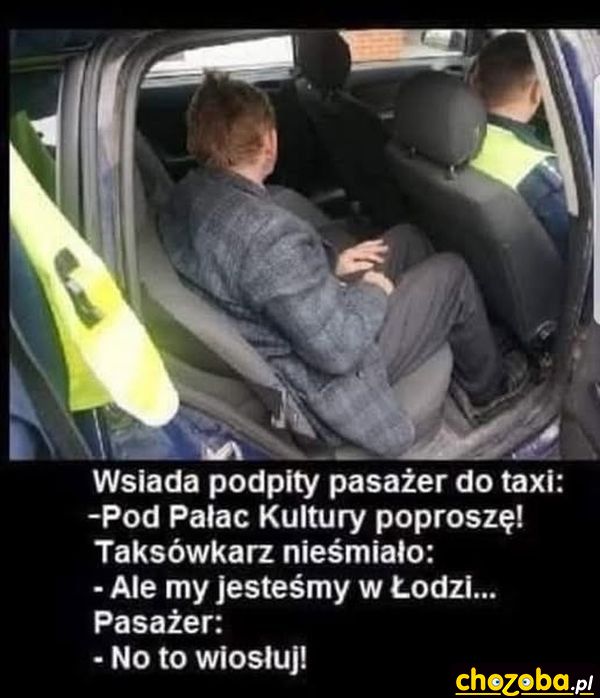 W taksówce