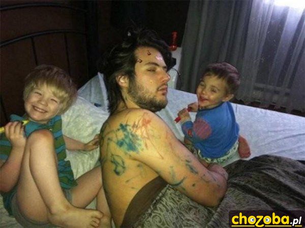 Zabawa z tatą