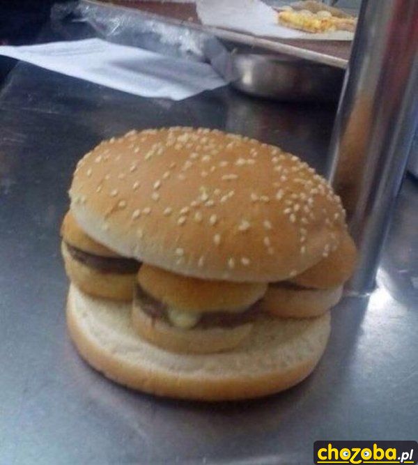 Hamburger z hamburgerami