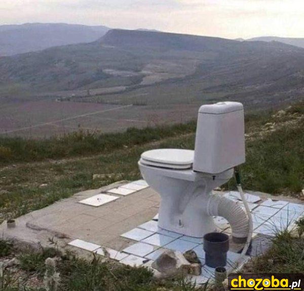 Toaleta z widokiem