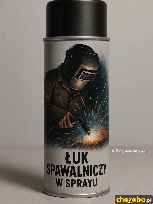 Łuk spawalniczy w sprayu