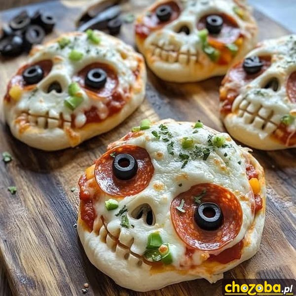 Mini pizze na Halloween