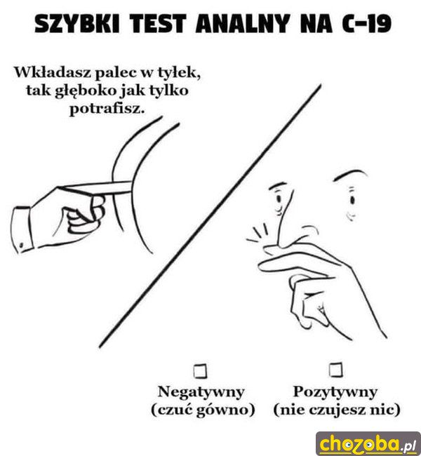 Test analny na C-19