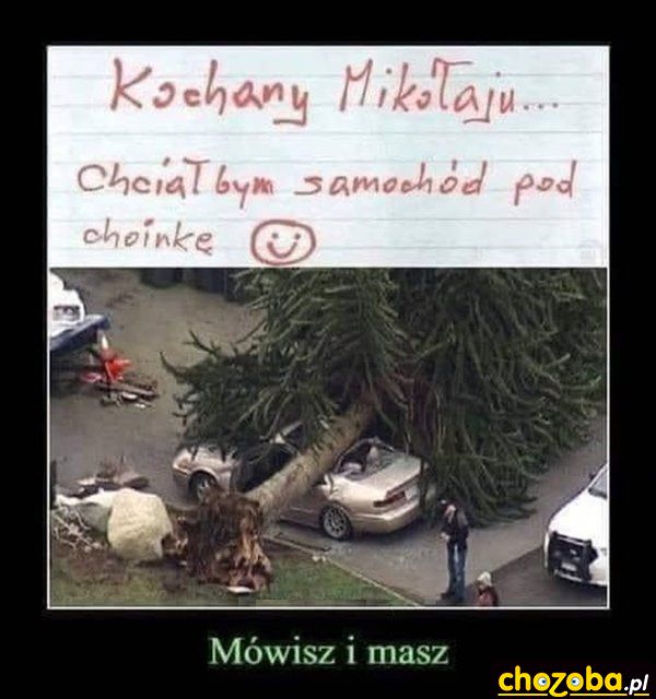 Samochód pod choinkę