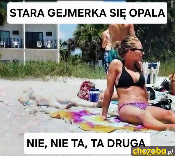 Gejmerka na plaży