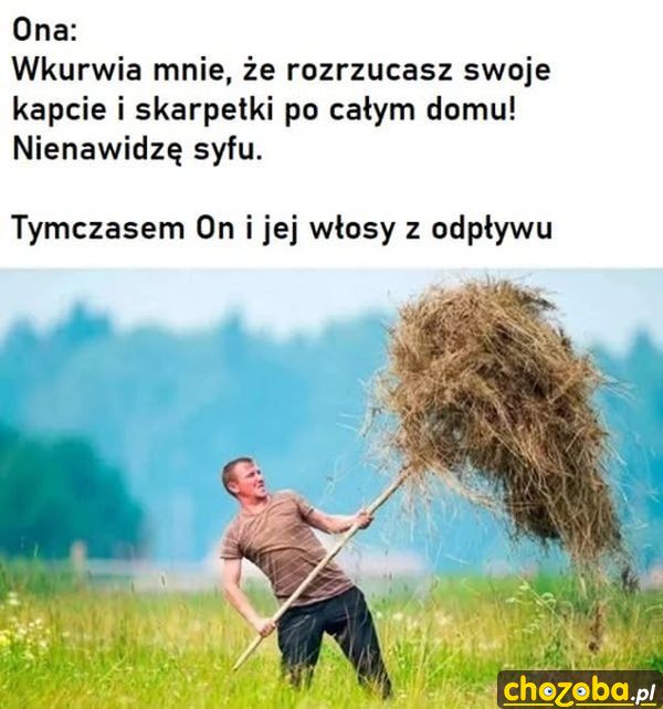 Włosy z odpływu