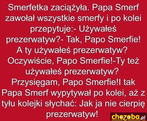 Smerfetka w ciąży