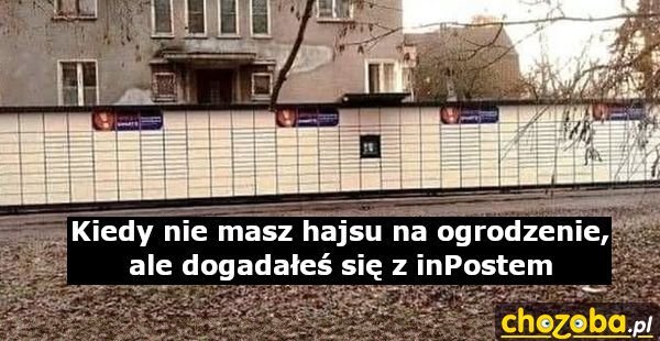 Ogrodzenie z inPostu