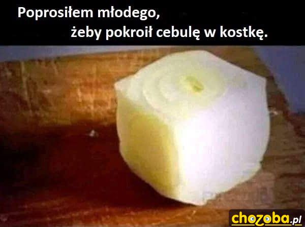 Cebula w kostkę