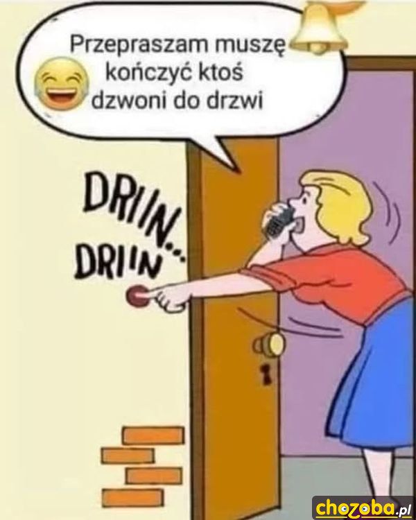 Ktoś dzwoni do drzwi