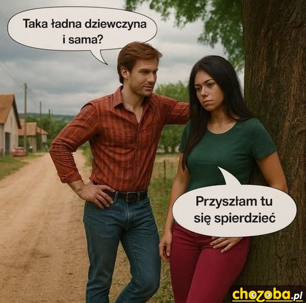Ładna dziewczyna i sama