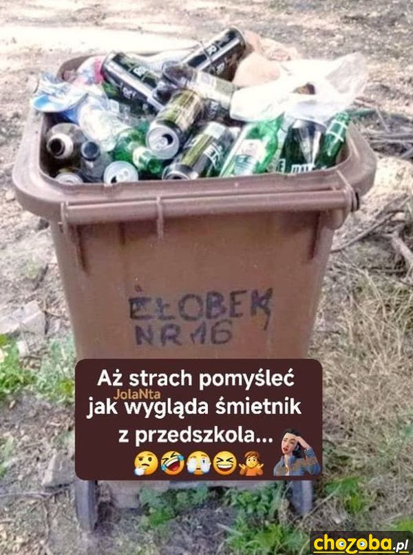 Śmietnik ze żłobka