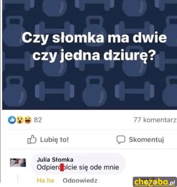 Słomka z dziurami