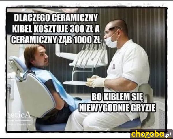 Ząb vs kibel
