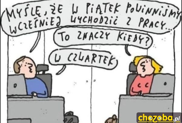 Wcześniejsze wychodzenie z pracy