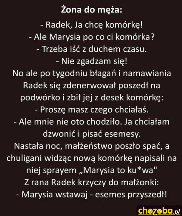 Komórka dla żony