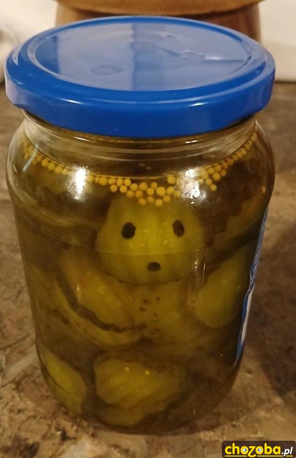 Zdziwiony ogórek