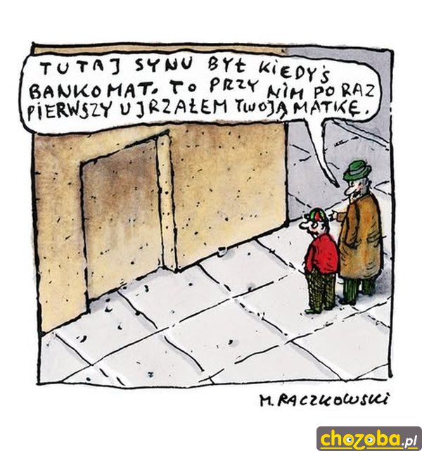 Przy bankomacie