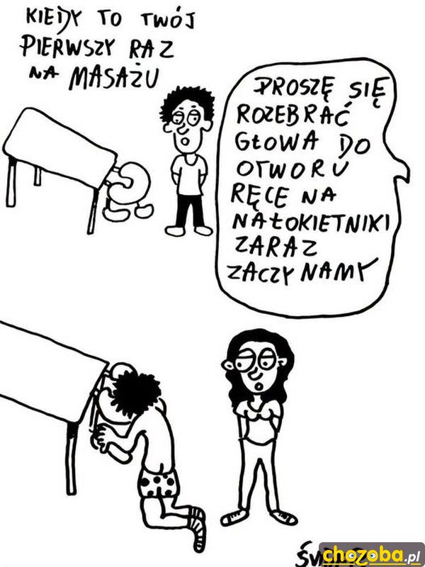 Pierwszy raz na masażu