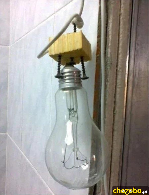 Lampa własnej roboty