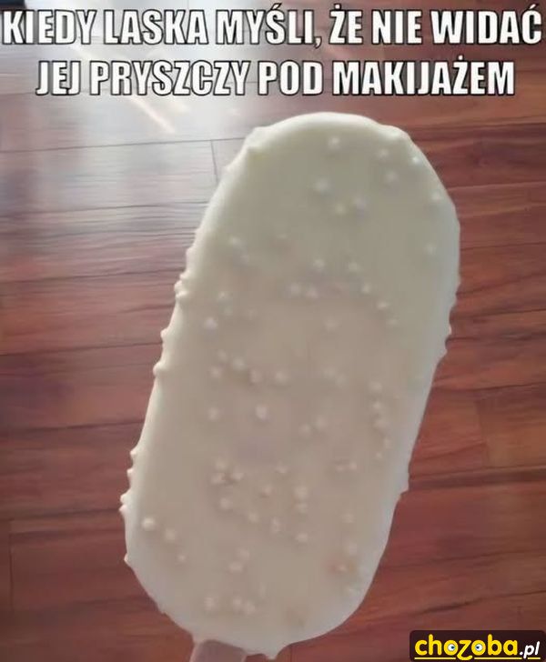 Pryszcze pod makijażem