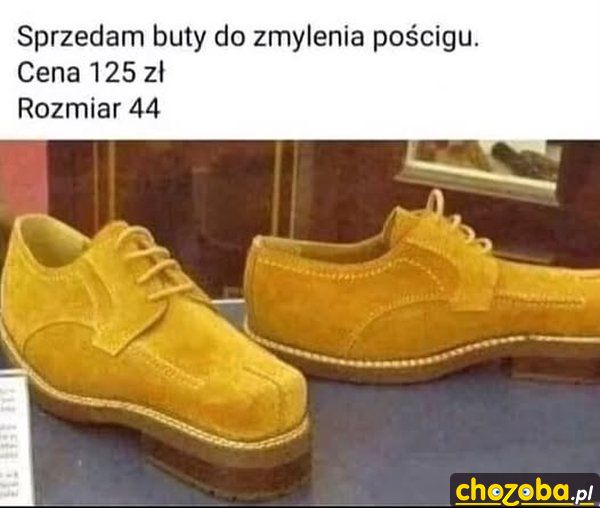 Buty do zmylenia pościgu