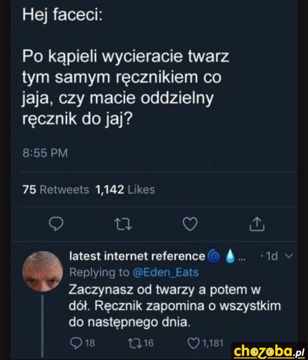 Ręcznik zapomina